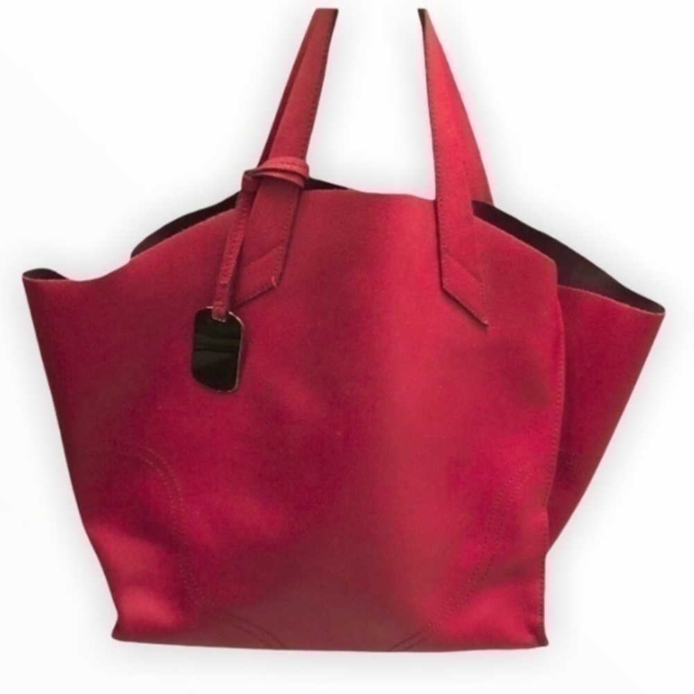 Furla red tote bag